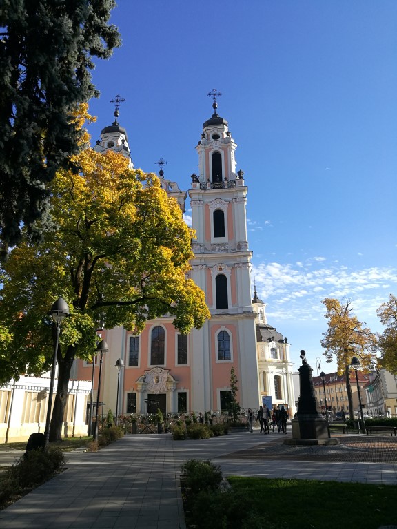 Une église dans un des quartiers de Vilnius