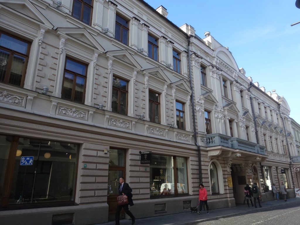 Des bâtiments du quartier huppé de Vilnius