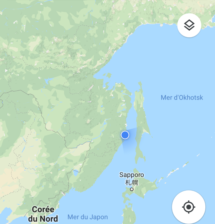 Au bout de la Sibérie, en face de l'île Sakhaline