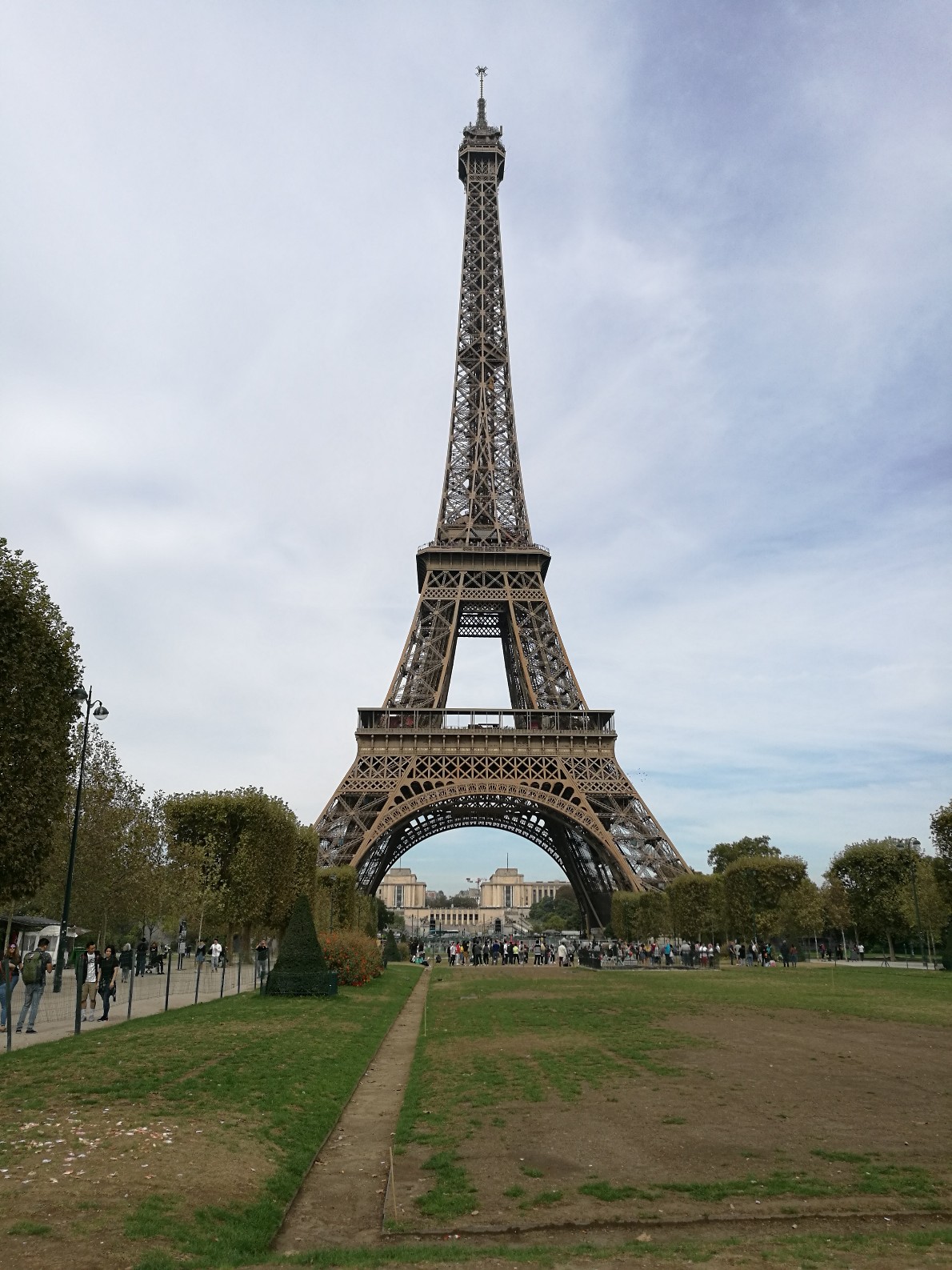 La Tour Eiffel depuis le Champs de Mars