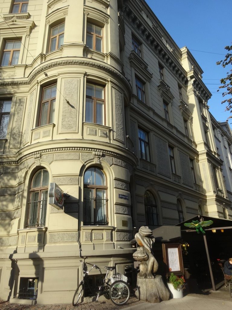 Un immeuble dans le quartier Art Nouveaux de Riga