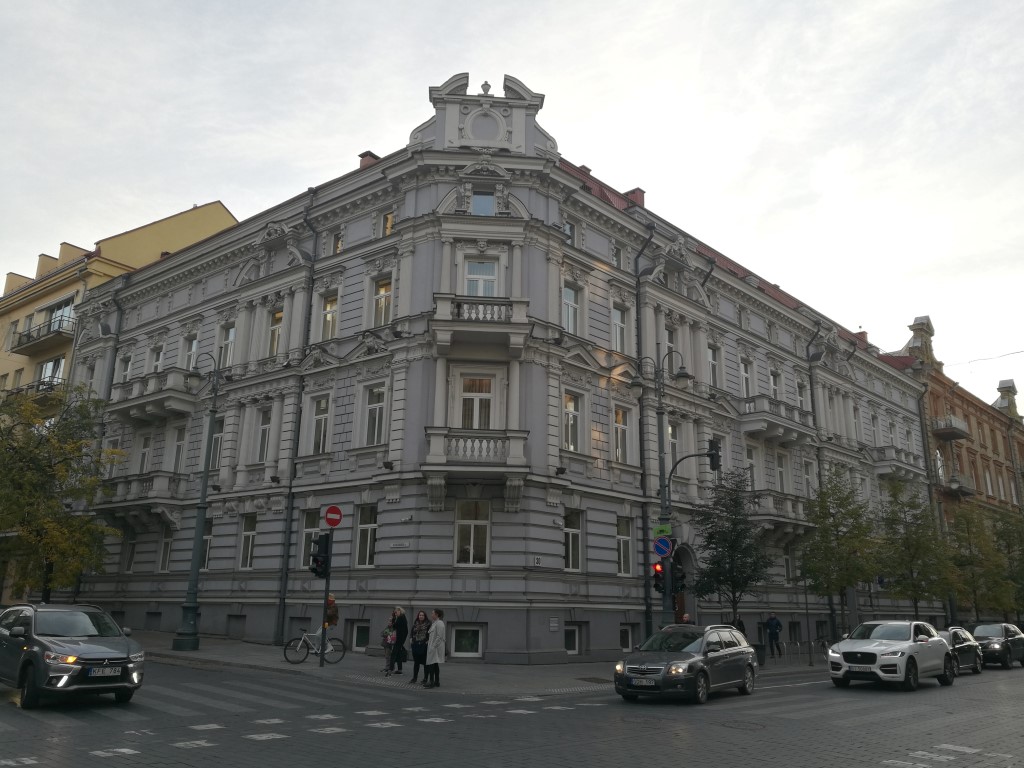 Un des bâtiments du quartier huppé de Vilnius