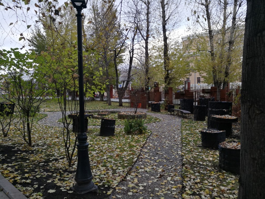 Le jardin de l'Hermitage à Moscou